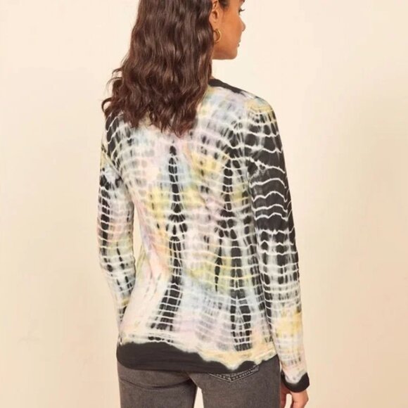 Reformation Multicolor Tie-Dye Long Sleeve Tee - Picture 2 of 7